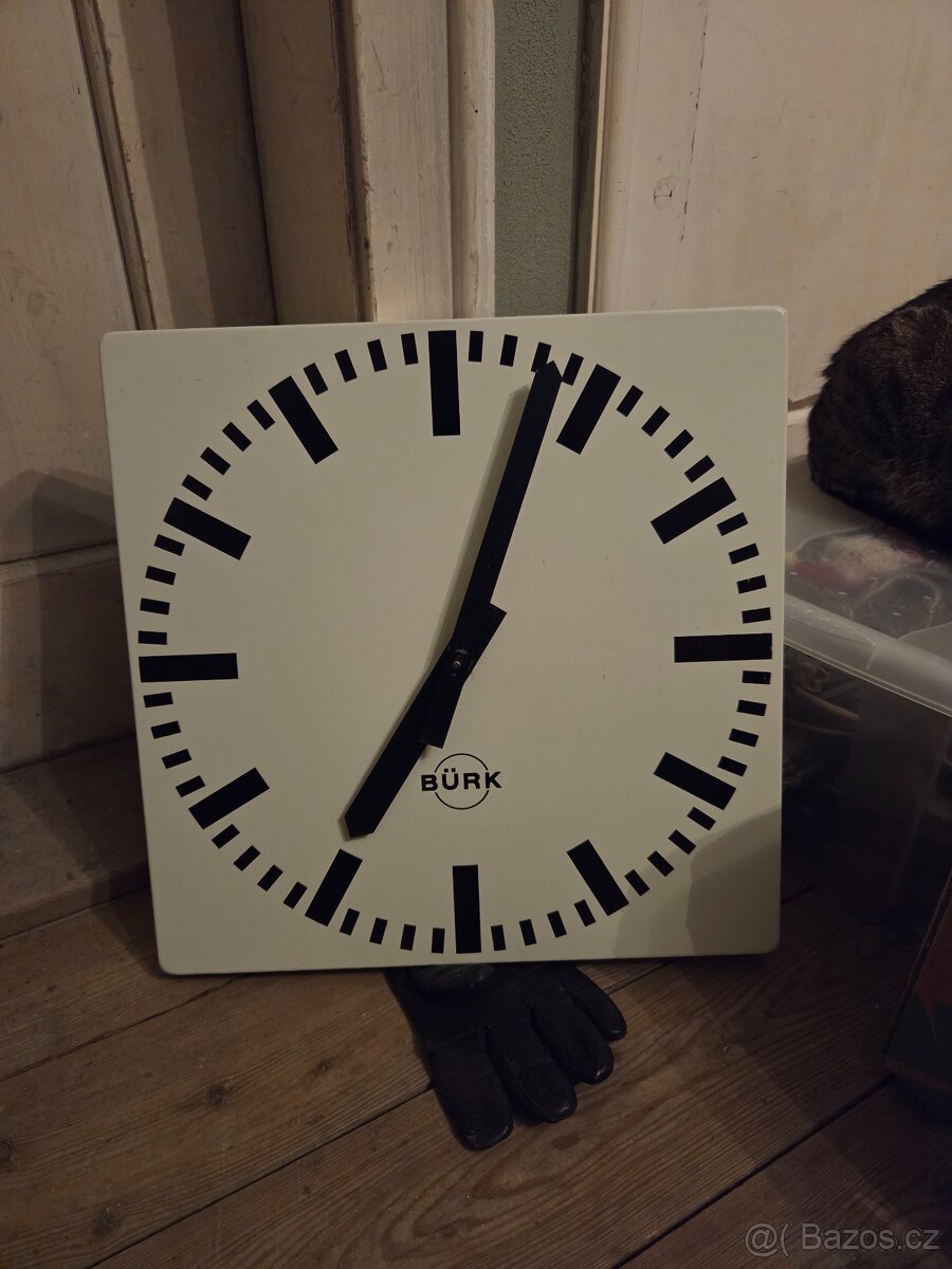 Elektrické hodiny Burk obdoba Pragotron industrial - 3