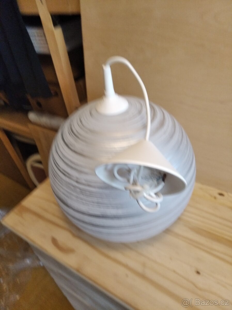 Lustr skleněný kulatý - 3