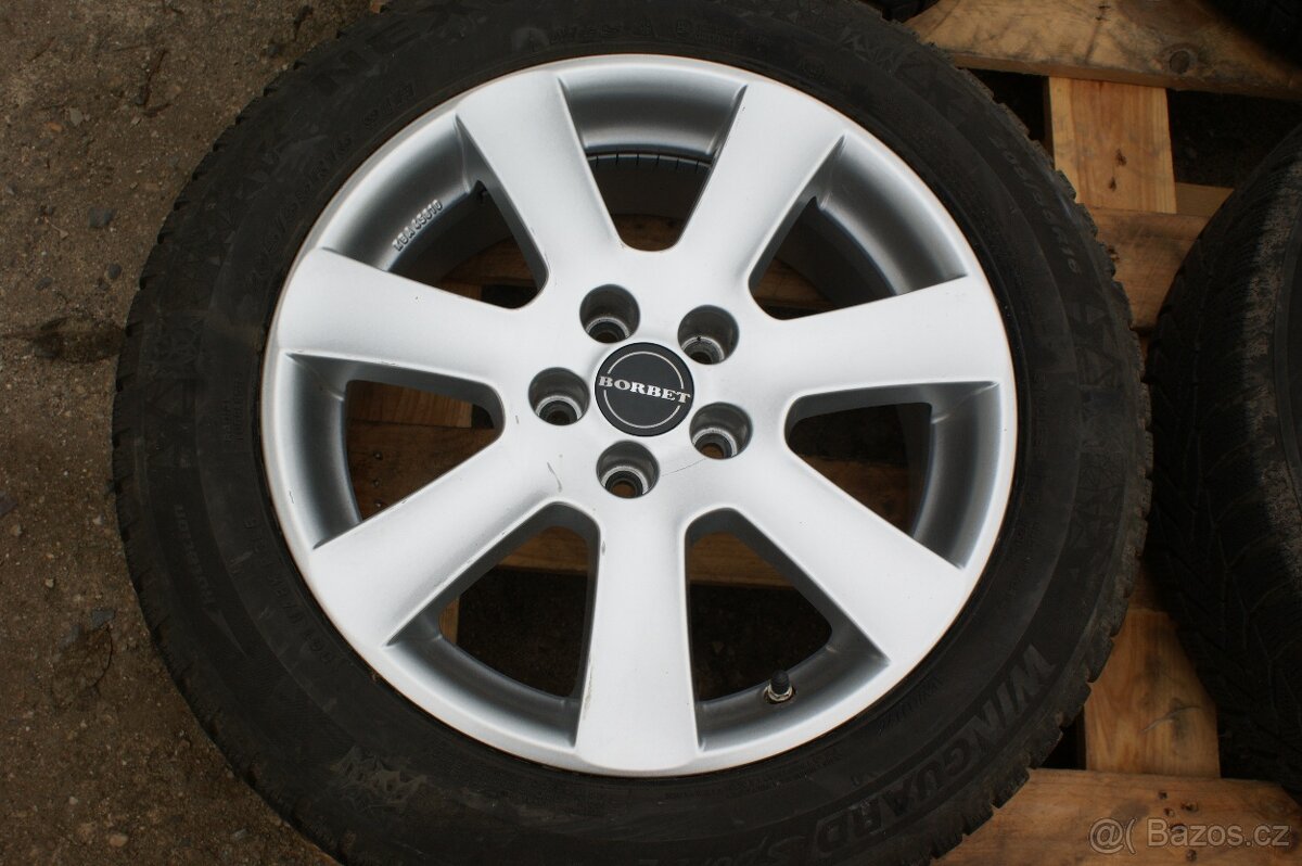 Borbet R16 kola Skoda VW Seat Audi zimní pneu - 3