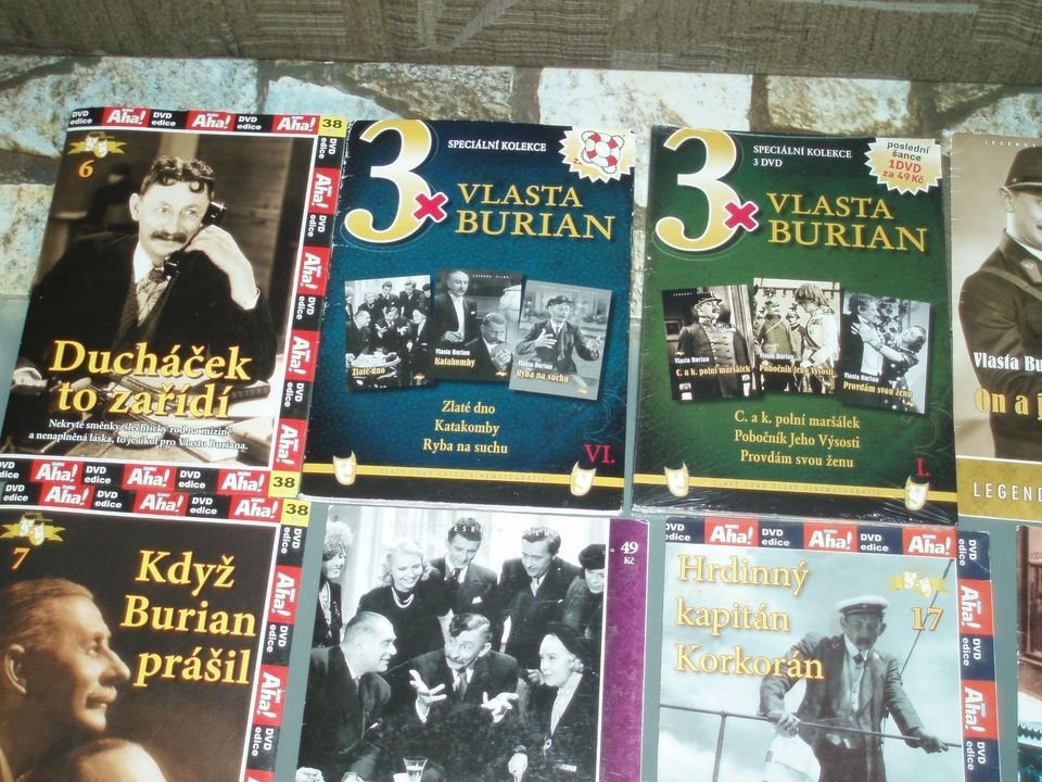 12 x originál DVD s Vlastou Burianem - viz foto-DVD Ducháček - 3