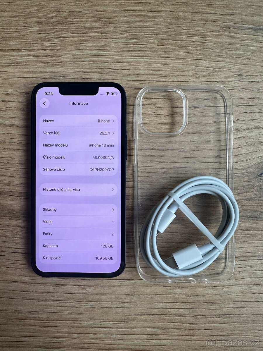 Apple iPhone 13mini 128GB Stav: A+ Baterie: 100% - 3