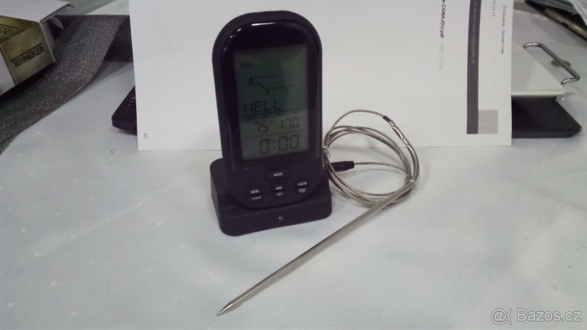 Grilovací teploměr se sondou TENNEKER - 3