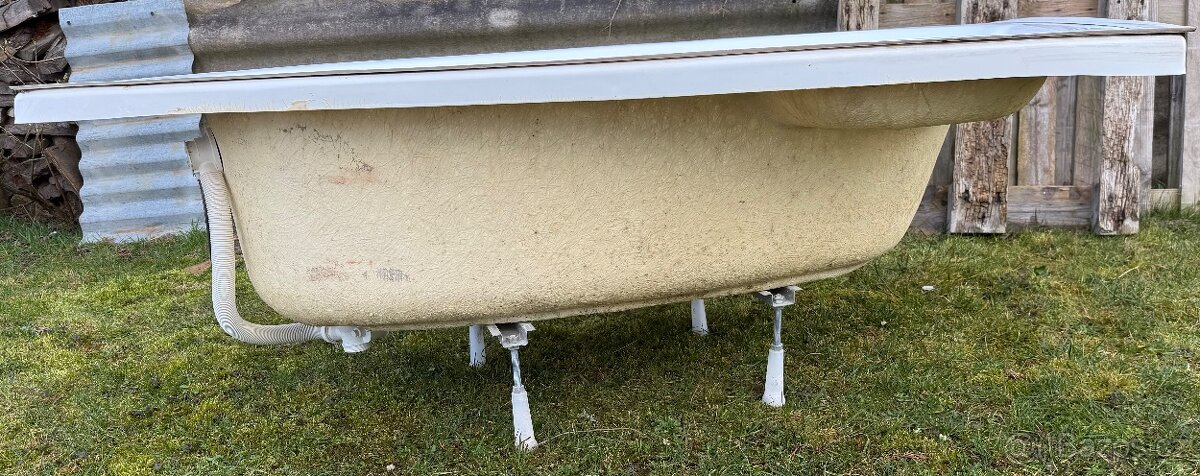 Acrylátová vana 152x95x 63 cm - 3