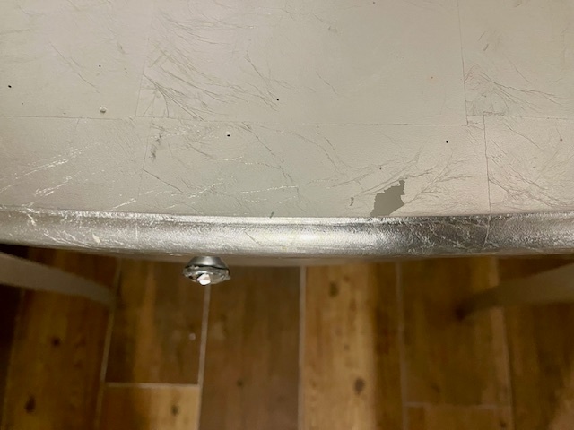 Stříbrný konzolový stolek - 3