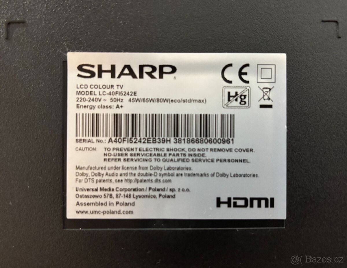 Televize SHARP LCD - 3