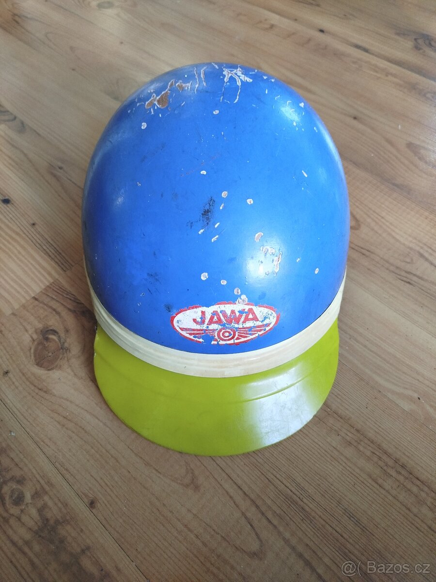 Přilba hříbek kokos na moped motocykl veterán - 3