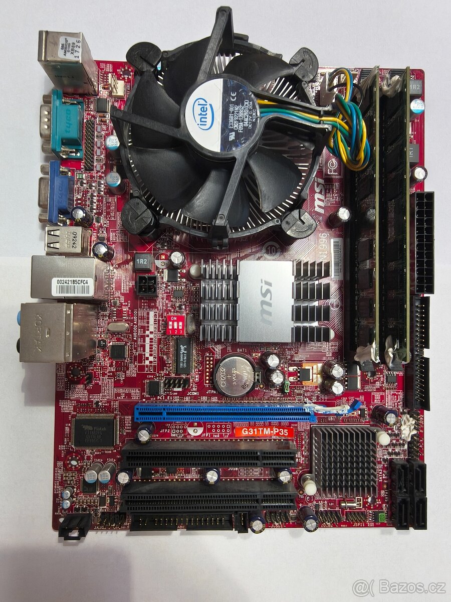 MSI G31TM-P35 + Intel Pentium E5200 + 2x2GB DDR2 - 3