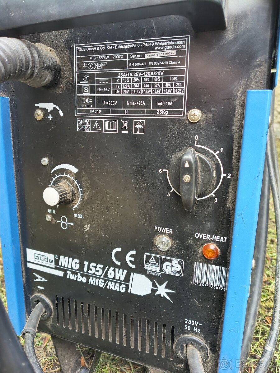 Svářečka Güde Mig155/6W - 3