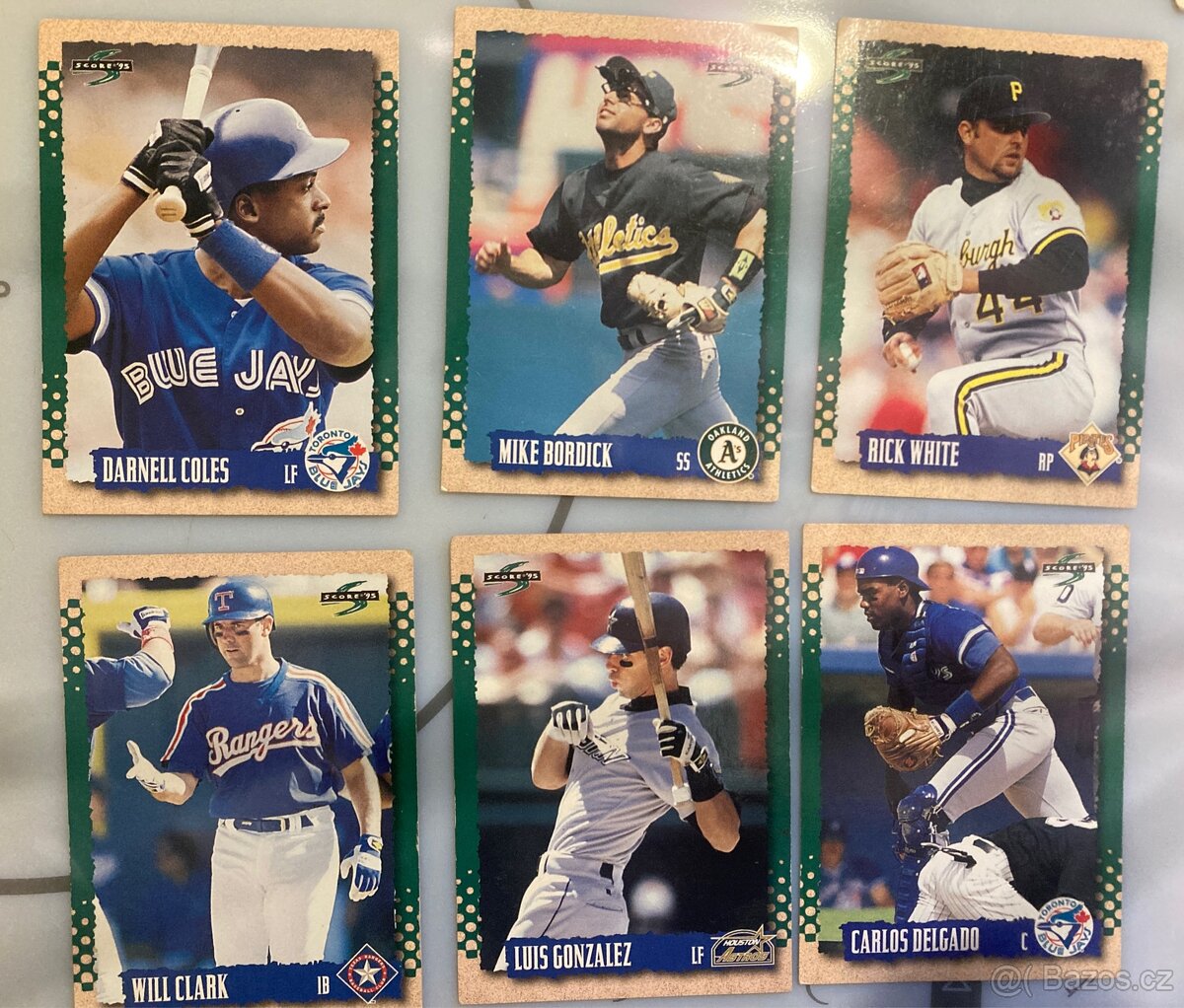 24x Baseball karty / kartičky - 3