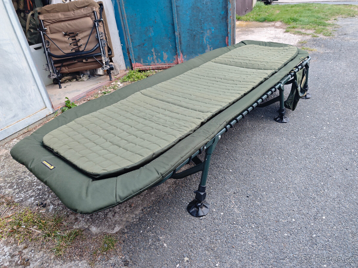 Rybářské lehátko Strategy 210x73, 150kg téměř nepoužité - 3