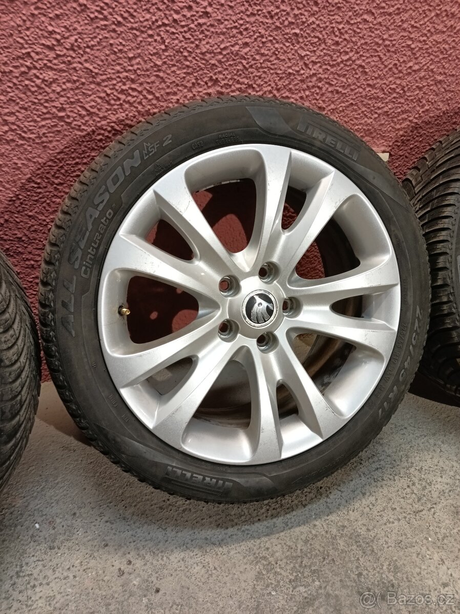 Alu Škoda Trifid 17" 5x112 celoroční pneu - 3