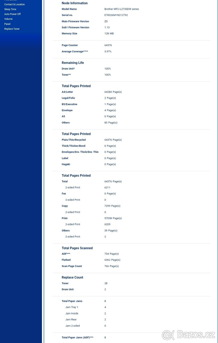 Brother MFC-L2732DW nový toner & optika - 3