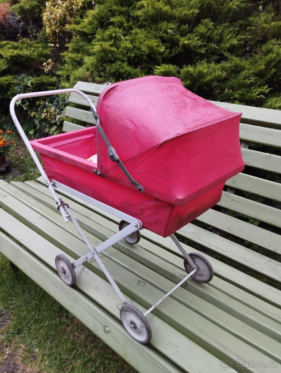 Retro kočárek cca 80 let - 3