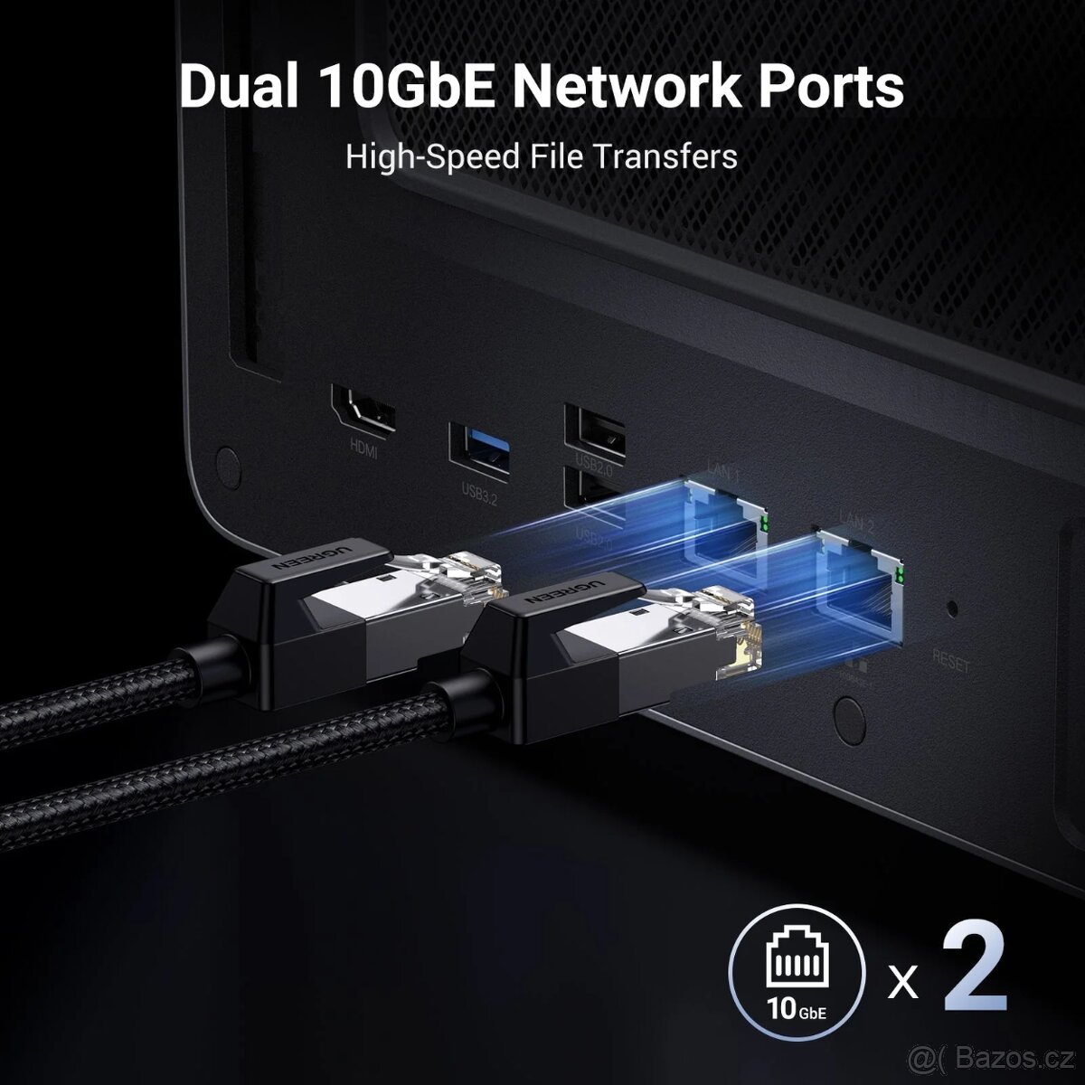 NAS UGREEN DXP6800 PRO + 196TB HDD/SSD - 3