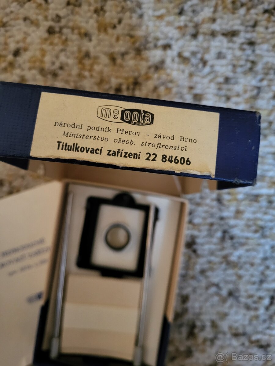 titulkovací zařízení   50. léta 20. stol. - 3