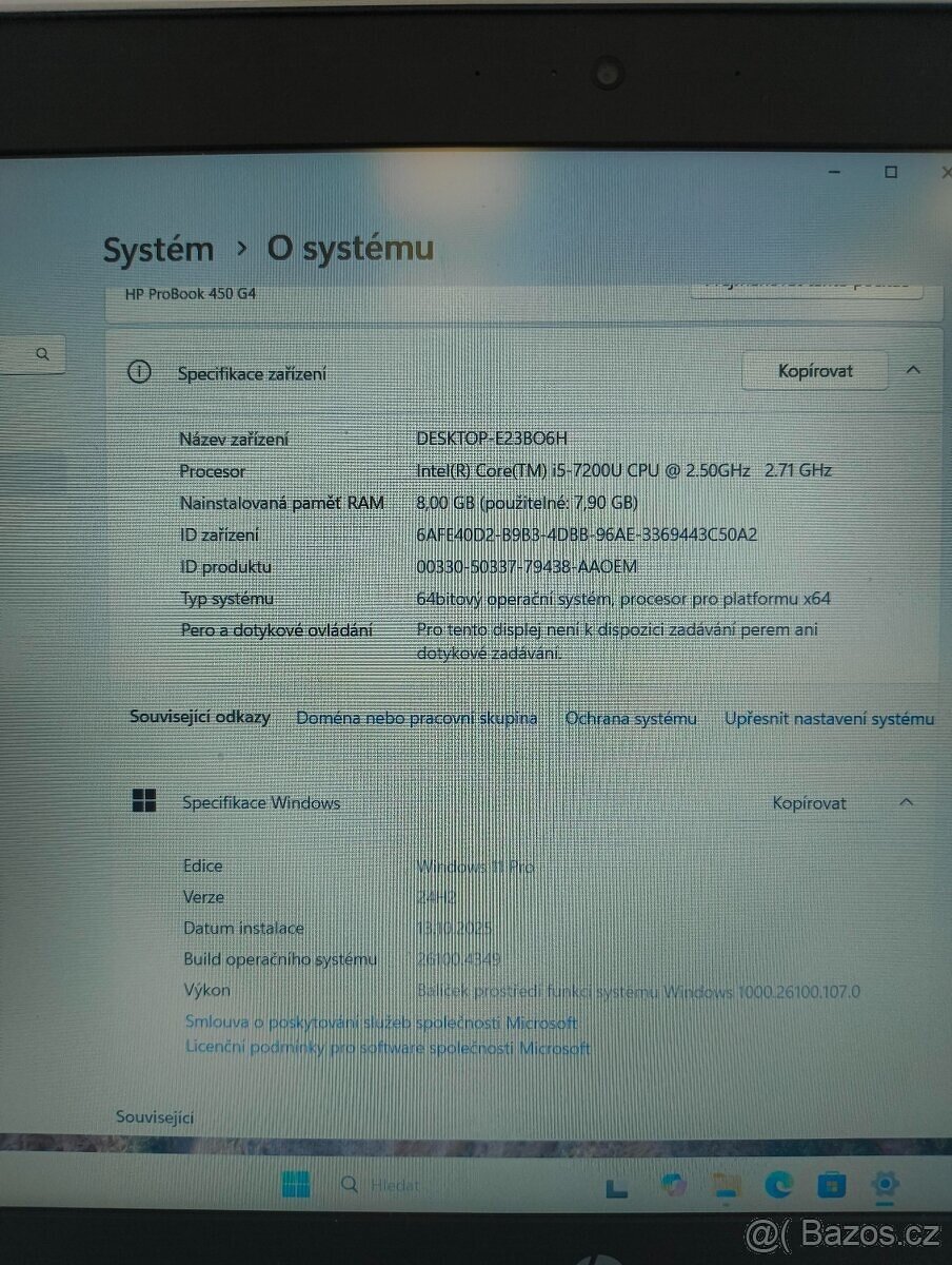 HP ProBook 450 G4 | i5-7200u | 8GB | 500GB SSHD - 3