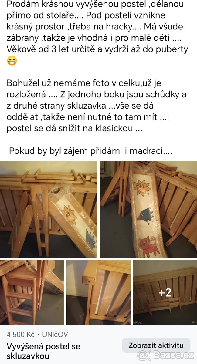 Dětská vyvýšená postel - 3