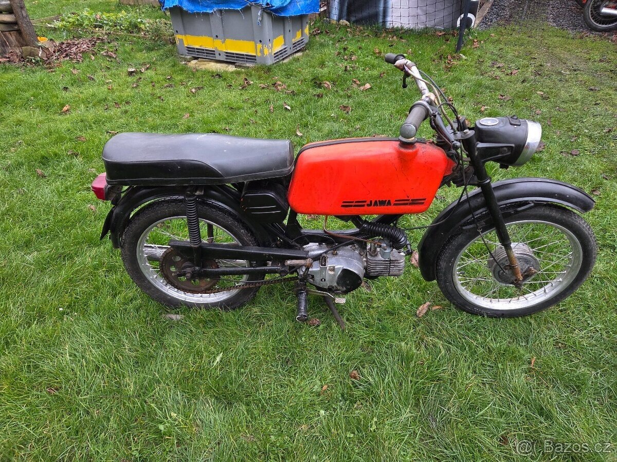 Jawa 23 Mustang bez TP, červený 1. - 3