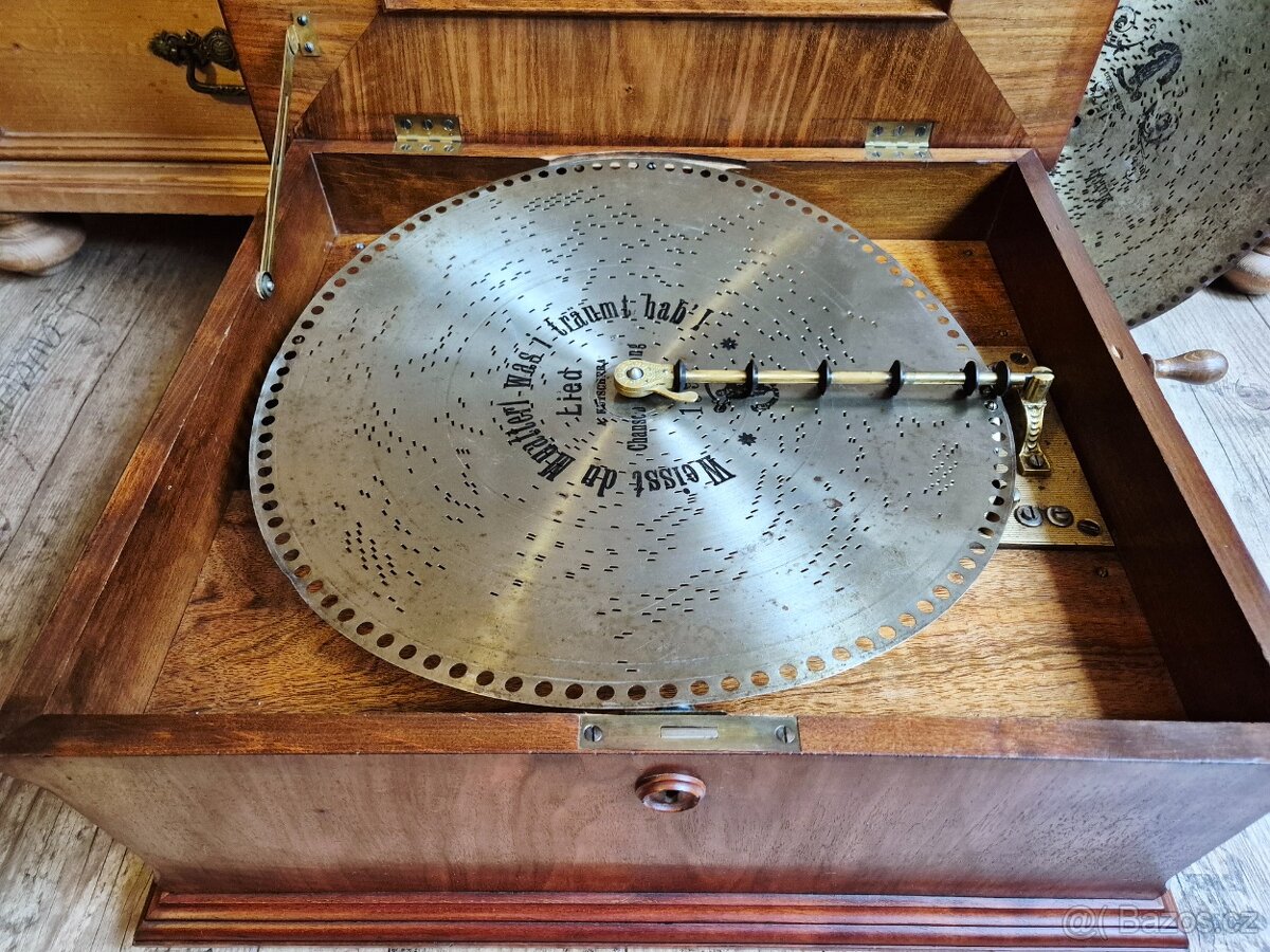 Velký starožitný Polyphon Musikwerke, rok 1898 - 3