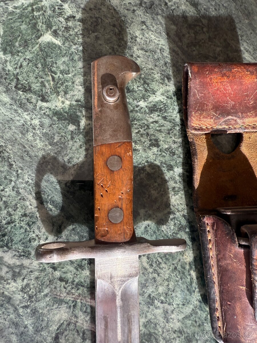 Originál švýcarský bajonet M1918 na pušku Schmidt Rubin - 3