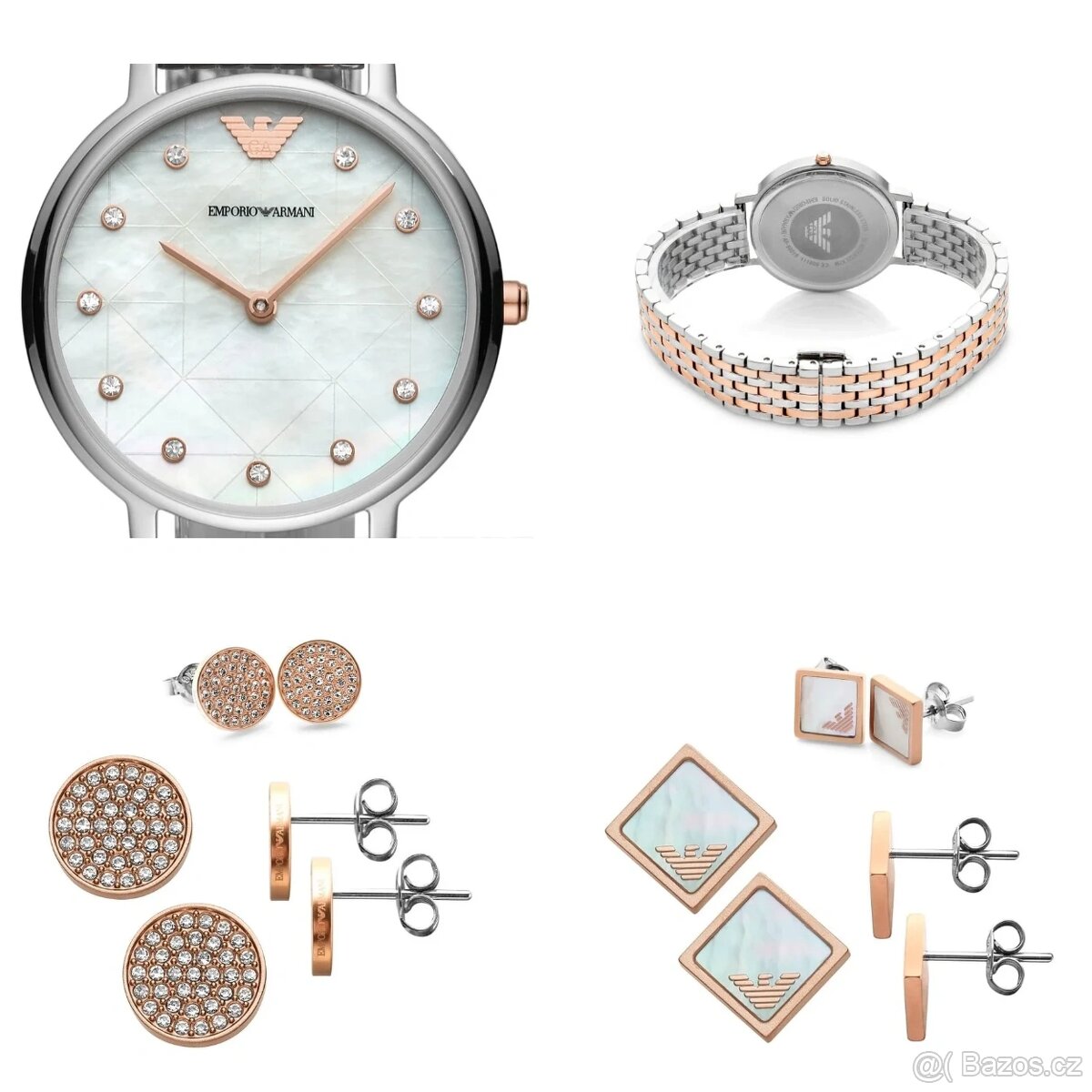 Hodinky EMPORIO ARMANI KAPPA dárkový set s náušnicemi - nové - 3