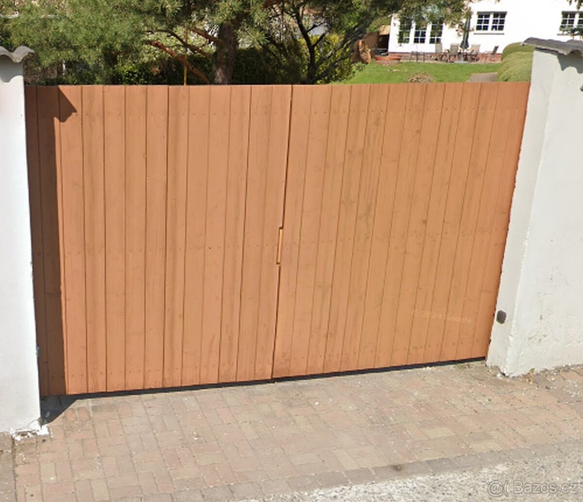 Dvoukřídlá brána 3,5m + 3ks pohonů + branka - 3