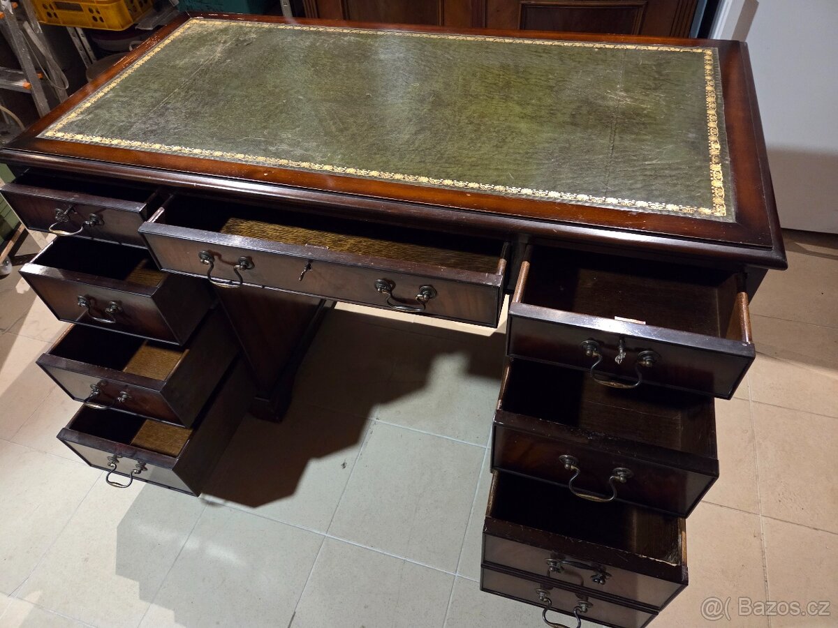 Starožitný anglický psací stůl - 3