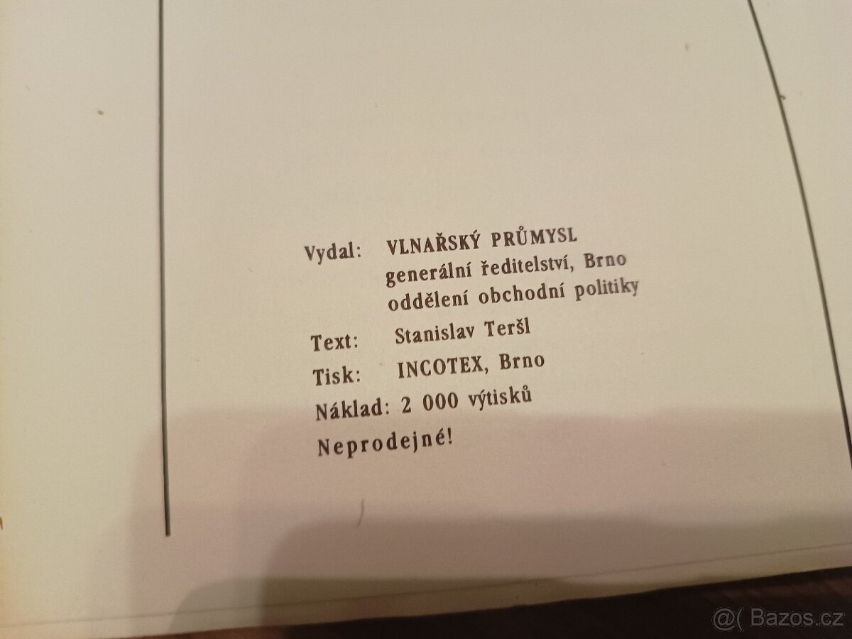 Prodám atlas vlnařskych tkanin - 3