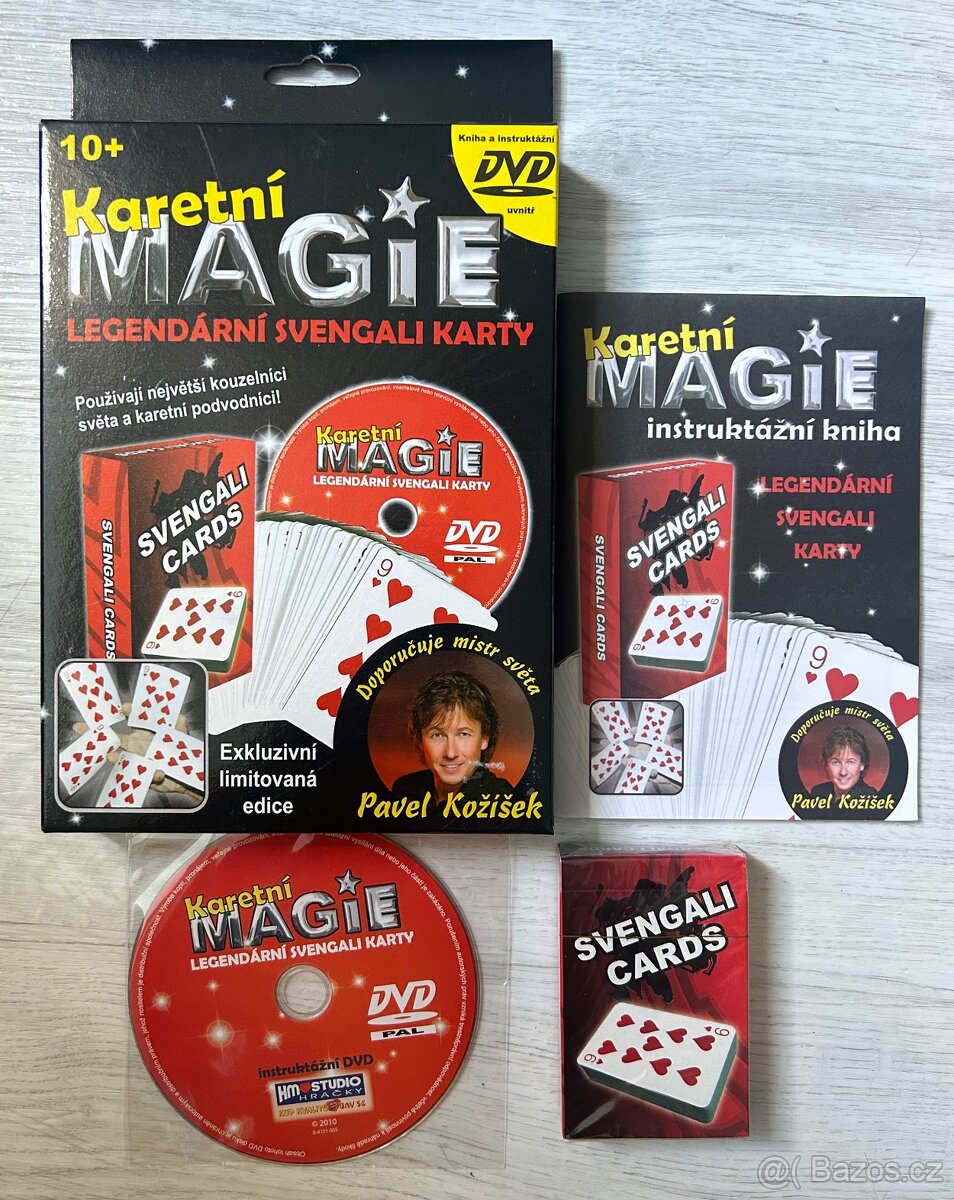Prodám box - kniha + karty + DVD: - 3