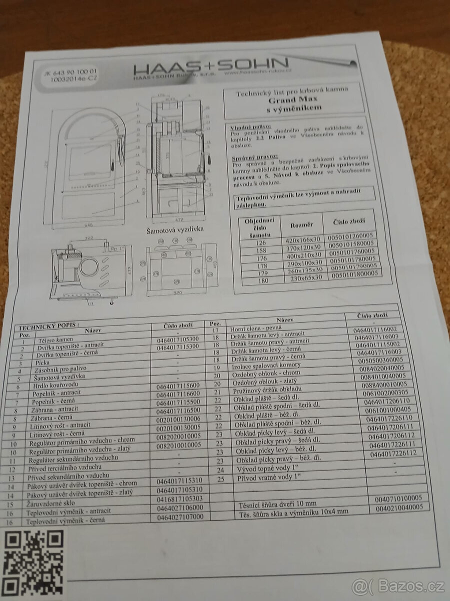 Krbová kamna Grand Max s výměníkem a UPS - 3