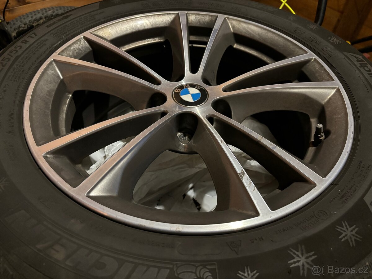 Sada BMW 5 kola a zimní pneu Michelin 225/55/R17 - 3