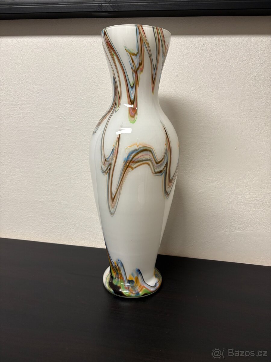 Autorské sklo - velká váza - 3