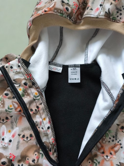 Dětská softshellová bunda zvířátka vel.134 - 3