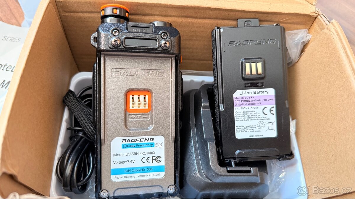 Baofeng UV-5RH PRO MAX – NOVÁ, kompletní balení - 3