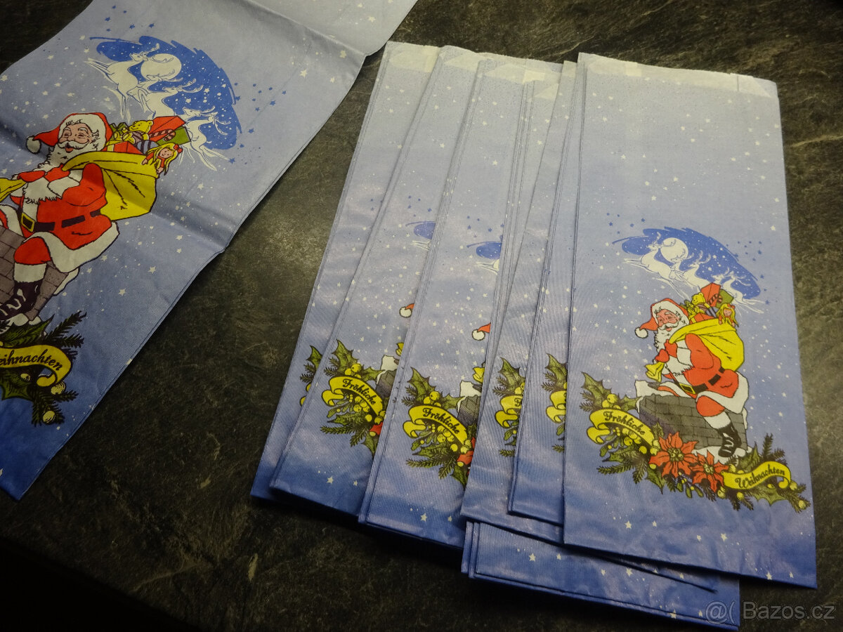 Retro sáčky Santa Claus - 3