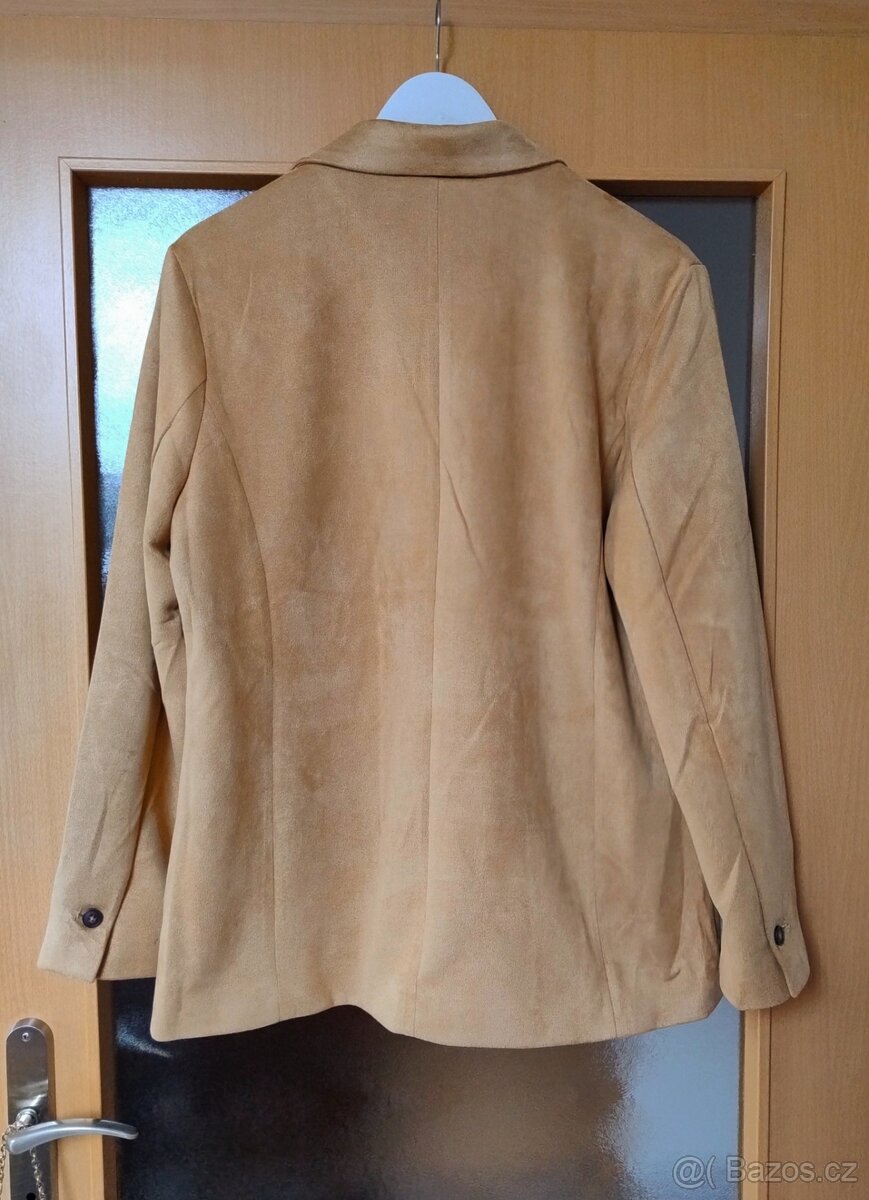 Dámské teplejší sako z umělého semiše v. Xl. - 3
