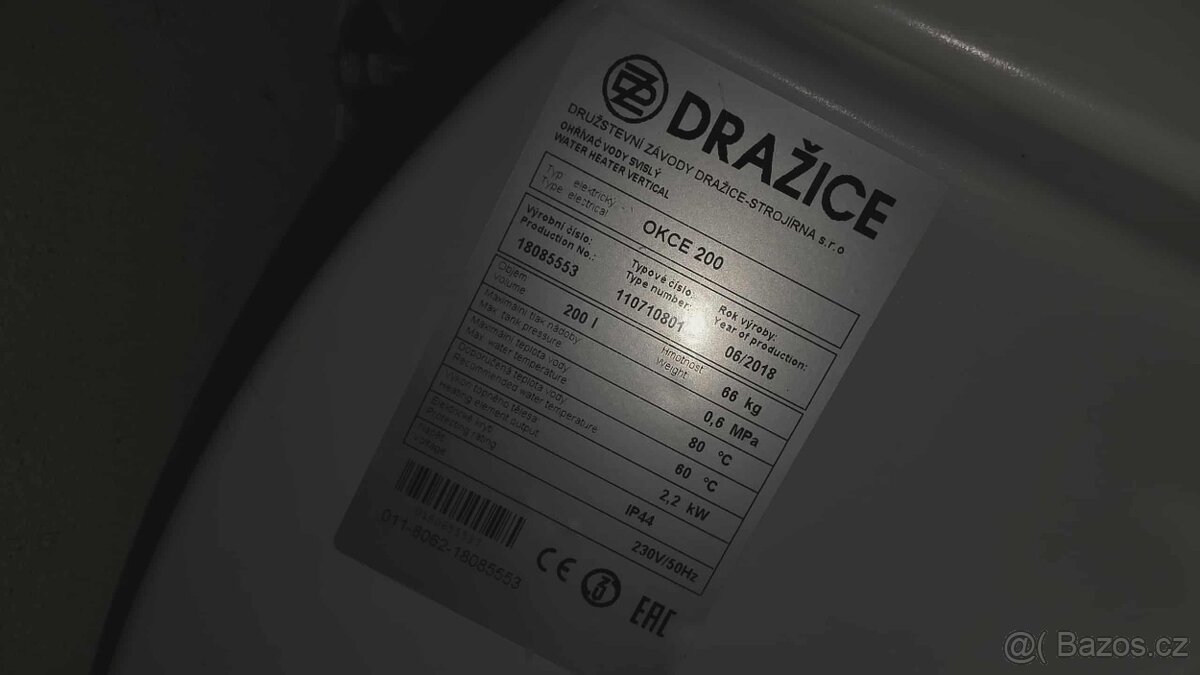 Bojler Dražice OKCE 200 - 3