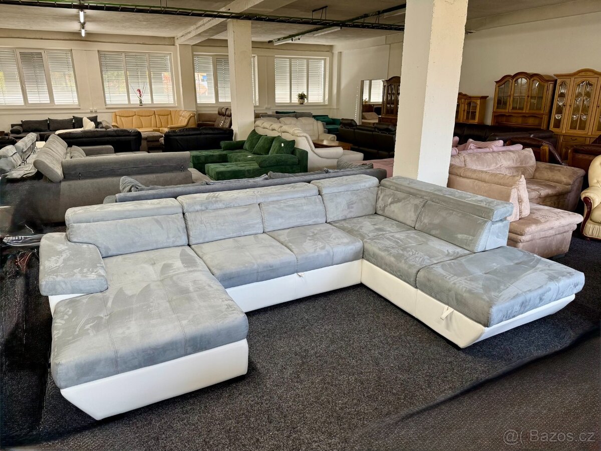 Sedací souprava tvaru U - rozkládací - NEPOUŽITÁ - 3