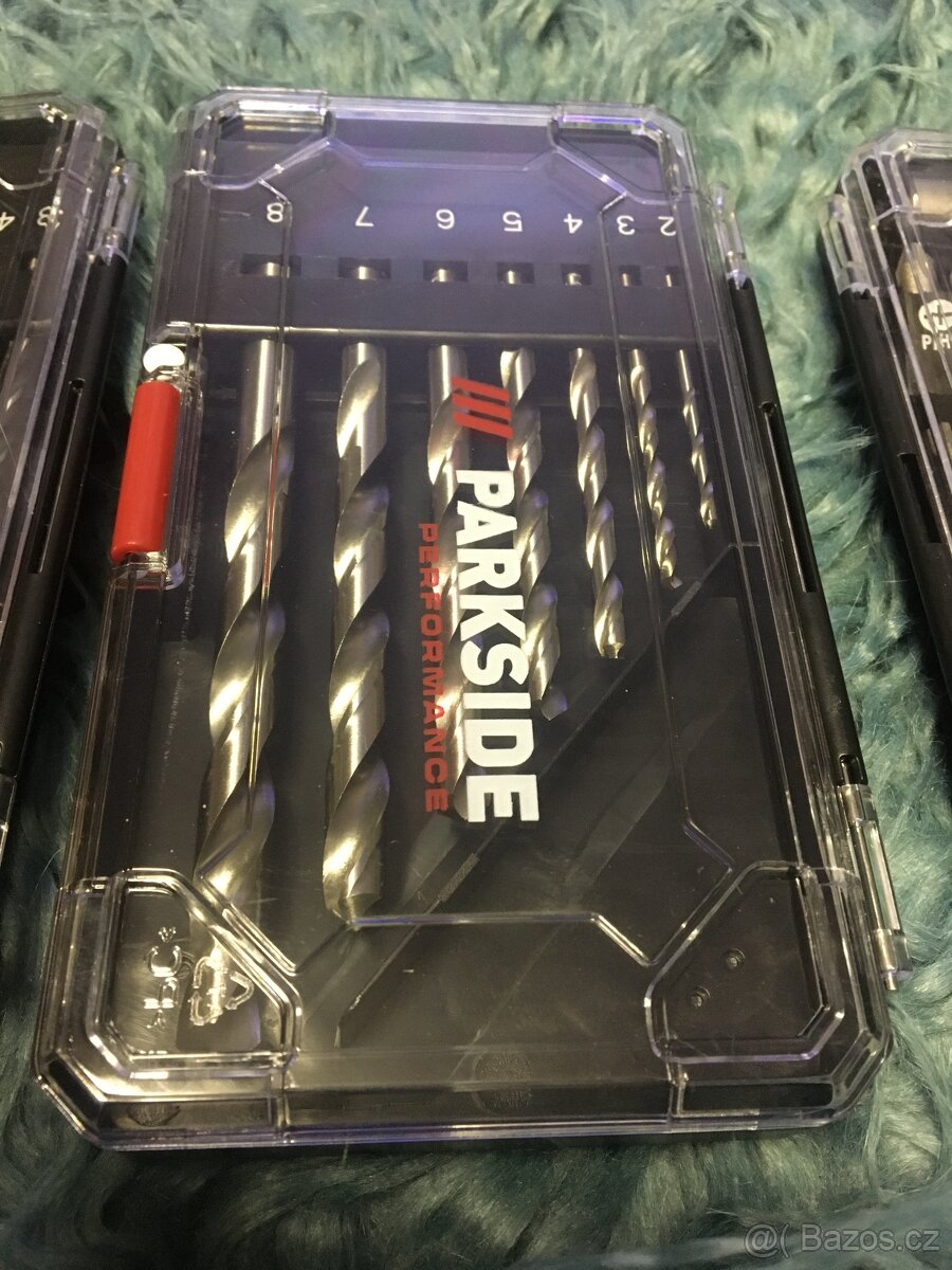 Parkside 3x sada vrtáky (3x7 ks + sada bitů 25 ks) PC 700 Kč - 3