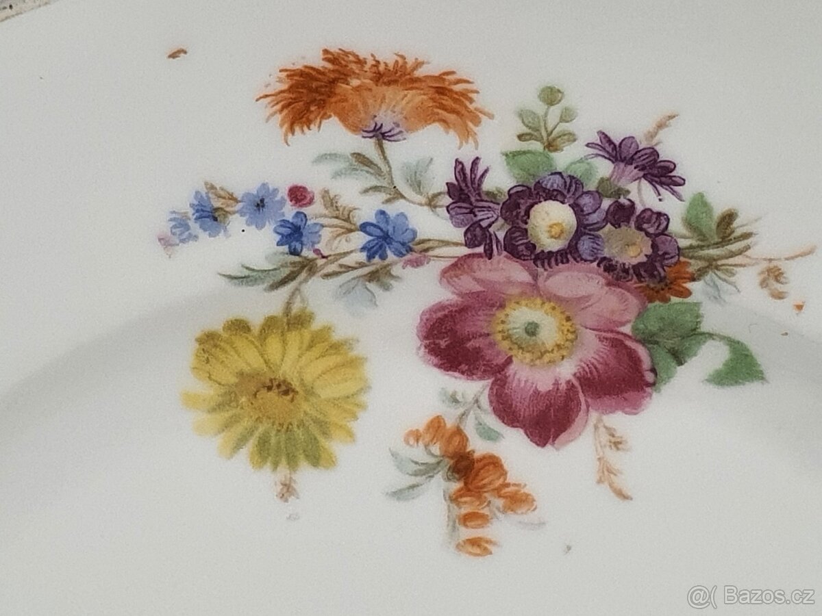 značený český malovaný talíř 1883 – 1945 Sudety - 3