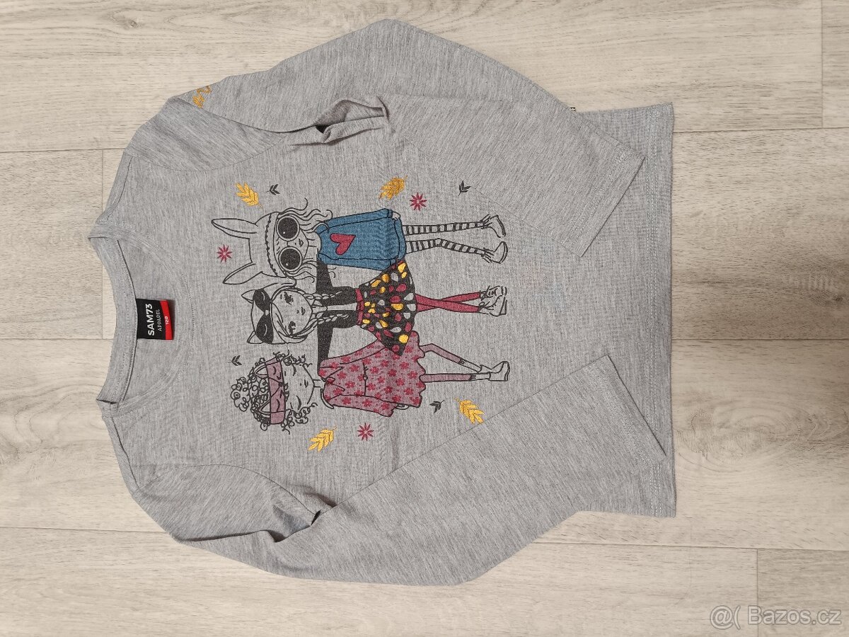 Různá trika s dlouhým rukávem vel. 128 - 3