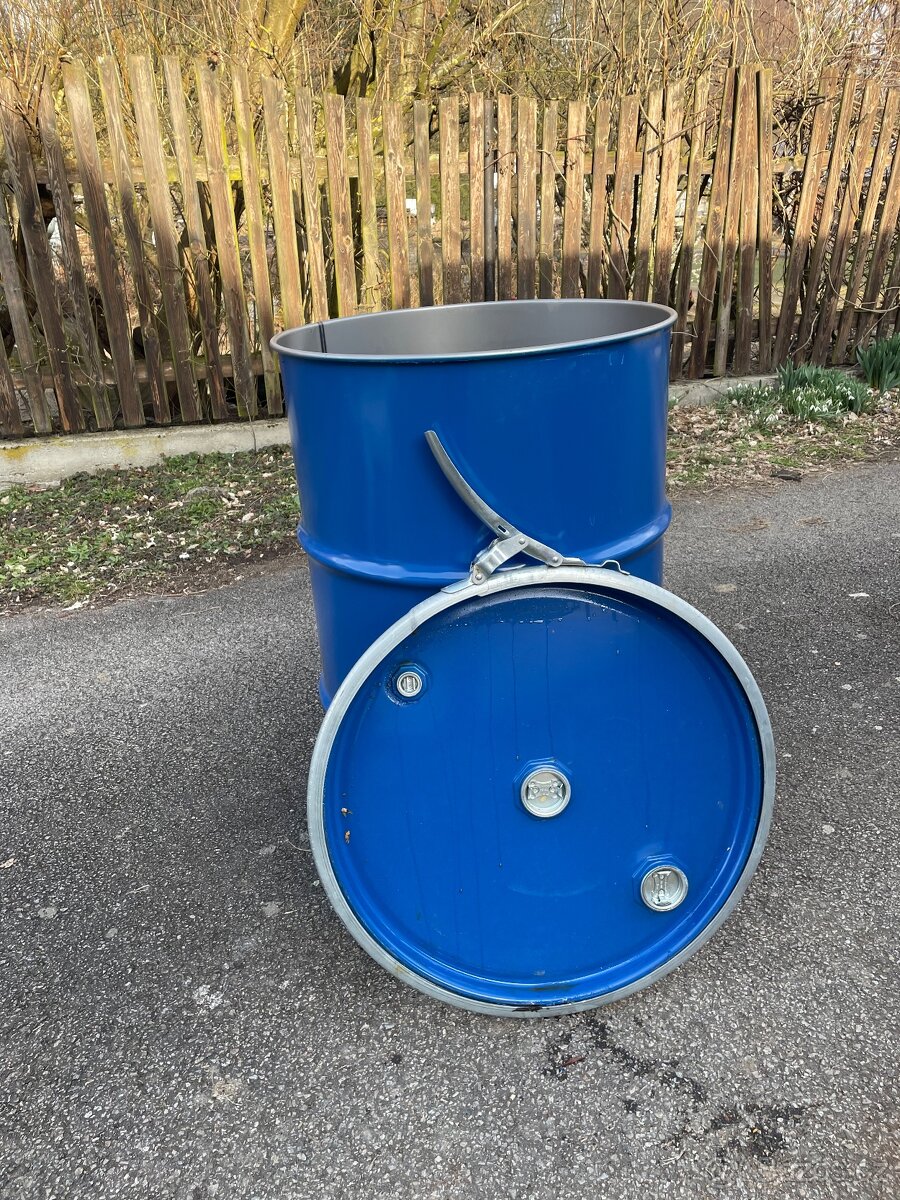 Plechový sud s víkem - 3