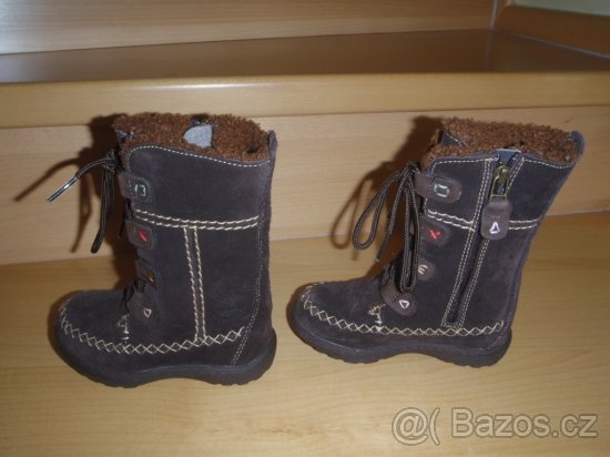 Dívčí KOZAČKY zn.TIMBERLAND vel. 22,5 WATERPROOF - 3