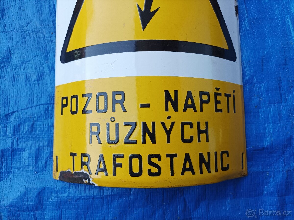 Smaltovaná cedule na sloup - 3