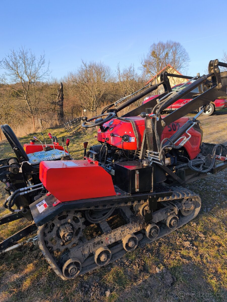 Traktor 50hp +čelní nakladač+radlice+rotavator+bagr - 3