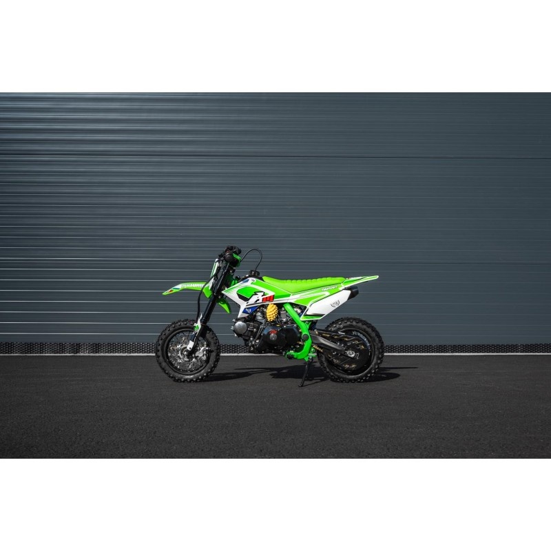 Pitbike Leramotors Thunder 70ccm, kola 10/10, zeleny