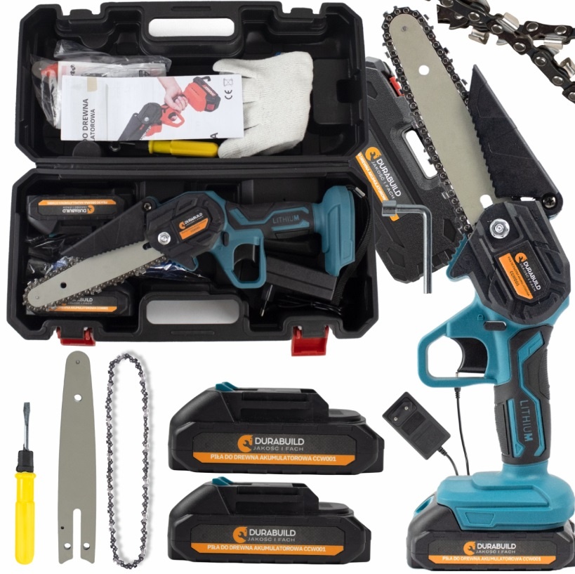 AKU řetězová pilka na větvě. 2x baterie. Nová - 3