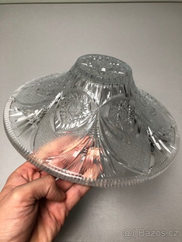 Krišťálová broušená mísa - 3