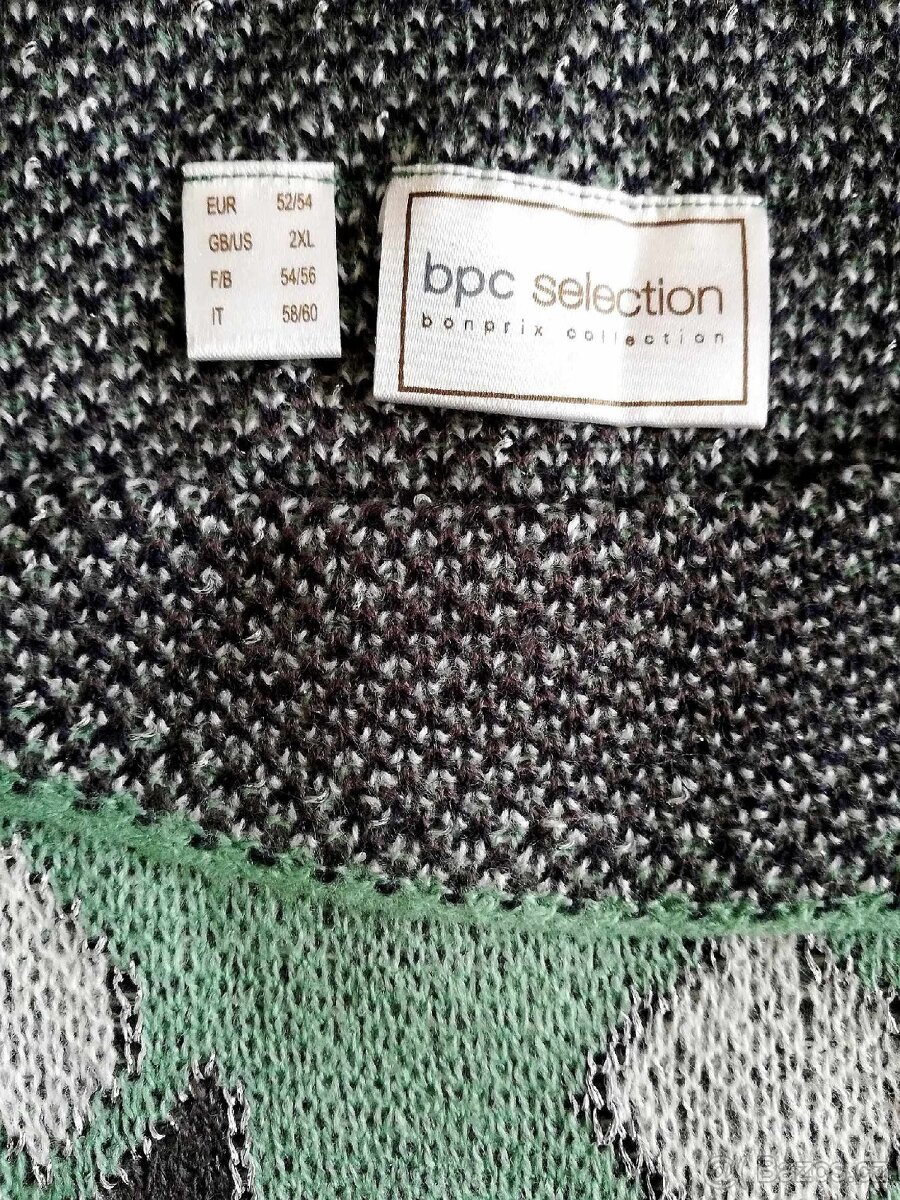 Úpletový dámský nový kabátek oversized vel.54 - 3