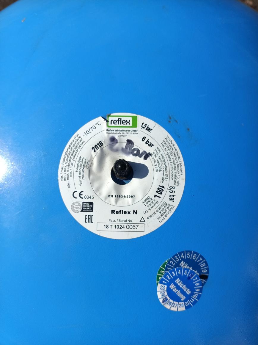 Reflex expanzní nádoba N 100 - 100l, 6 bar - 3